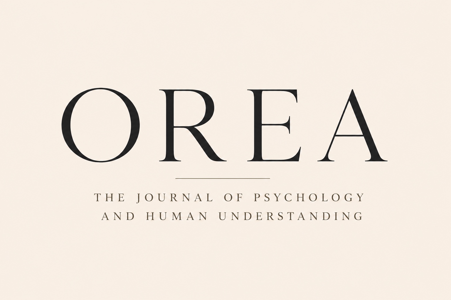 OREA — The Journal of Psychology and Human Understanding